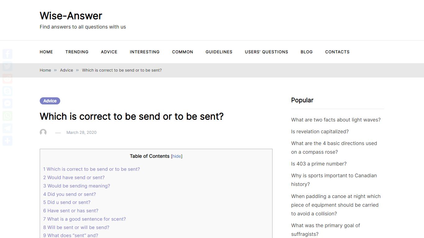 Which is correct to be send or to be sent? – Wise-Answer